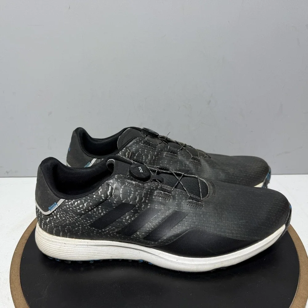 Adidas Golf Shoes Mens Size 15 Black BOA Spikeless Athletic Sneakers GV9789